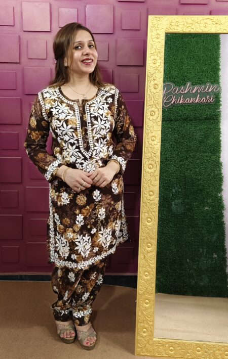 Chikankari Modal Cotton Printed Co-Ord set
