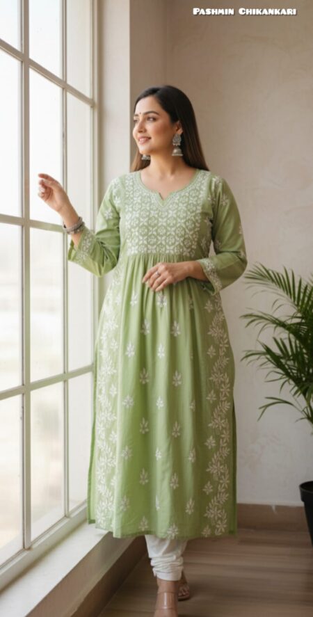 Chikankari Premium Modal Nyra Kurta