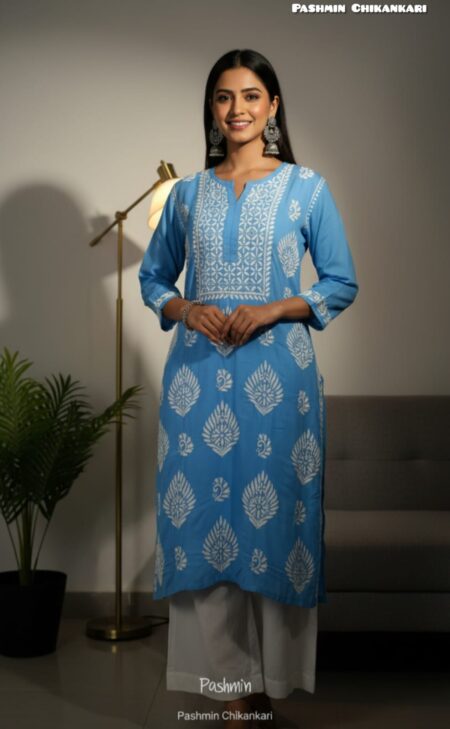 Chikankari Premium Modal Heavy Work Kurta