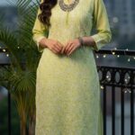 Chikankari Jaaldar Kurta With Hathkati Jaali Work