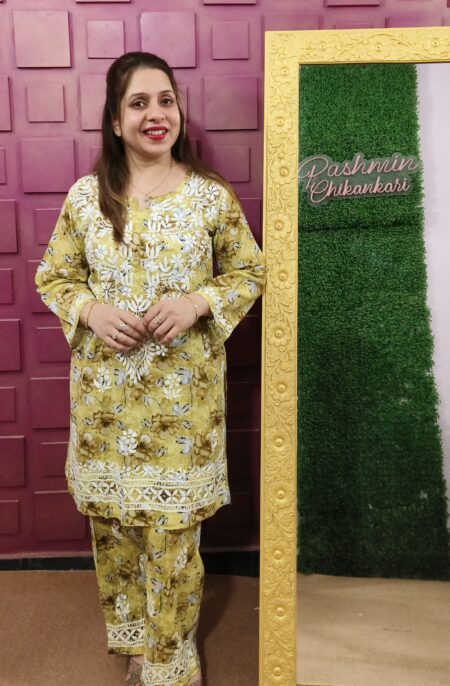 Chikankari Mulcotton Printed Co-ord Set