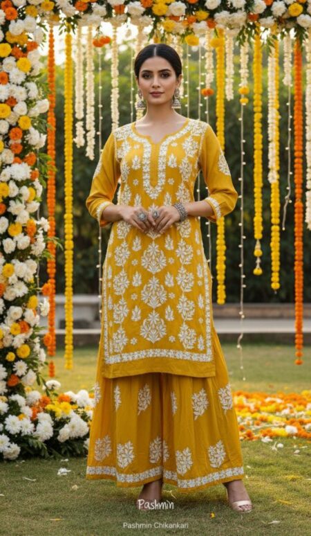 Chikankari Modal Garara Set