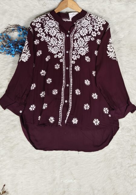 Chikankari Modal Shirt