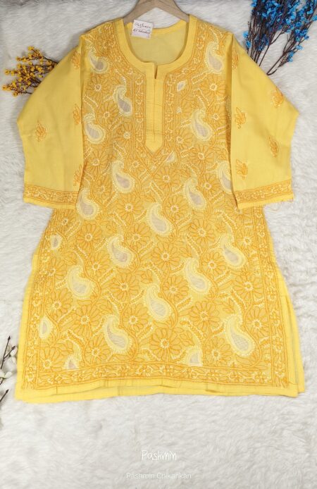 Chikankari Voile Cotton Jaal Work Top