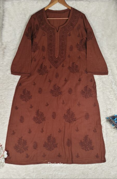 Chikankari Linen Cotton Kurta